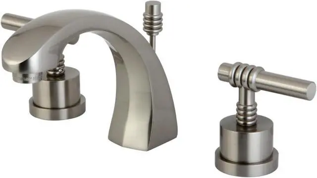 Alt view image 8 of 10 - Two Handle 8 to 16 Widespread Lavatory Faucet with Brass Pop-up