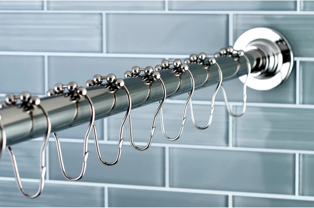 Alt view image 2 of 2 - Kingston Brass SCC3111 Edenscape Shower Curtain Rod, Polished Chrome