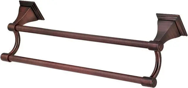 Alt view image 3 of 3 - Kingston Brass BAH612318AC Monarch Dual Towel Bar, Antique Copper