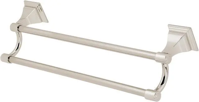 Alt view image 3 of 3 - Kingston Brass BAH612318PN Monarch Dual Towel Bar, Polished Nickel