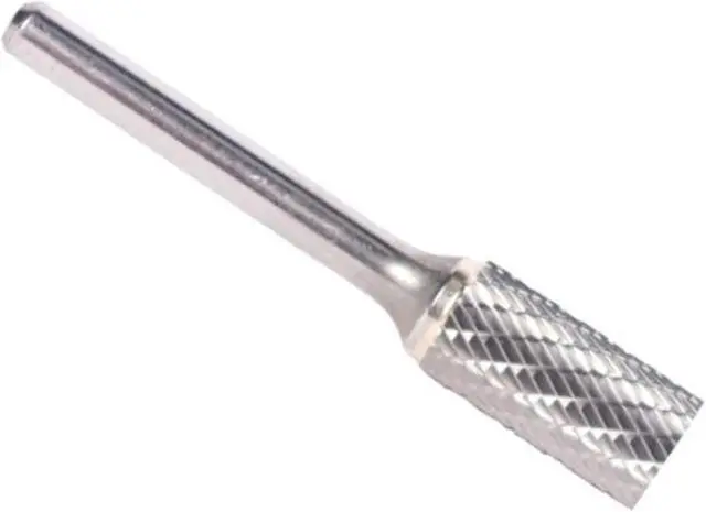 Alt view image 10 of 10 - Drill America DUL Series Solid Carbide Bur, Double Cut, SA5 Cylindrical, 1/4" Shank, 1/2" Head Diameter, 1" Cutting Length (Pack of 1)
