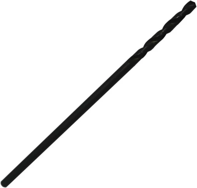 Main image of Drill America DWDA/CX634 DWDA/C Qualtech Aircraft Extension Drill Bit, Black Oxide Finish, 135 Degree, Right Hand, Split Point, High Speed Steel, #34 Size, 1-1/2" Length