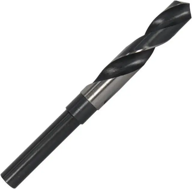 Alt view image 7 of 8 - Drill America D/A3F Series High-Speed Steel Reduced-Shank Drill Bit, Black Oxide Finish, Round with 3-Flats Shank, Spiral Flute, 118 Degrees Conventional Point, 33/64" Size (Pack of 1)
