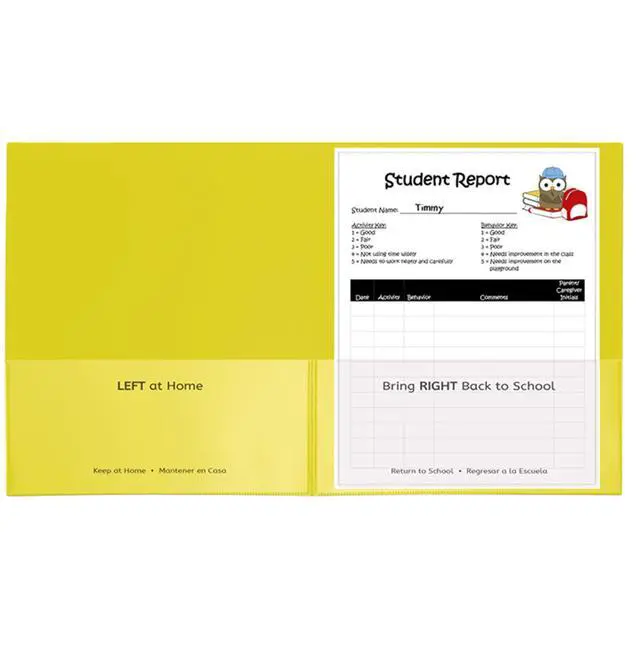 Alt view image 19 of 19 - C-Line Classroom Connector Folders 9"x11-3/4" 25/BX Yellow 32006