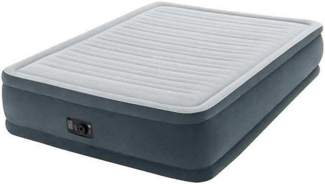 Alt view image 7 of 7 - Intex 18-inch Inflatable Elevated Premium Comfort Airbed w/ Internal Pump, Queen