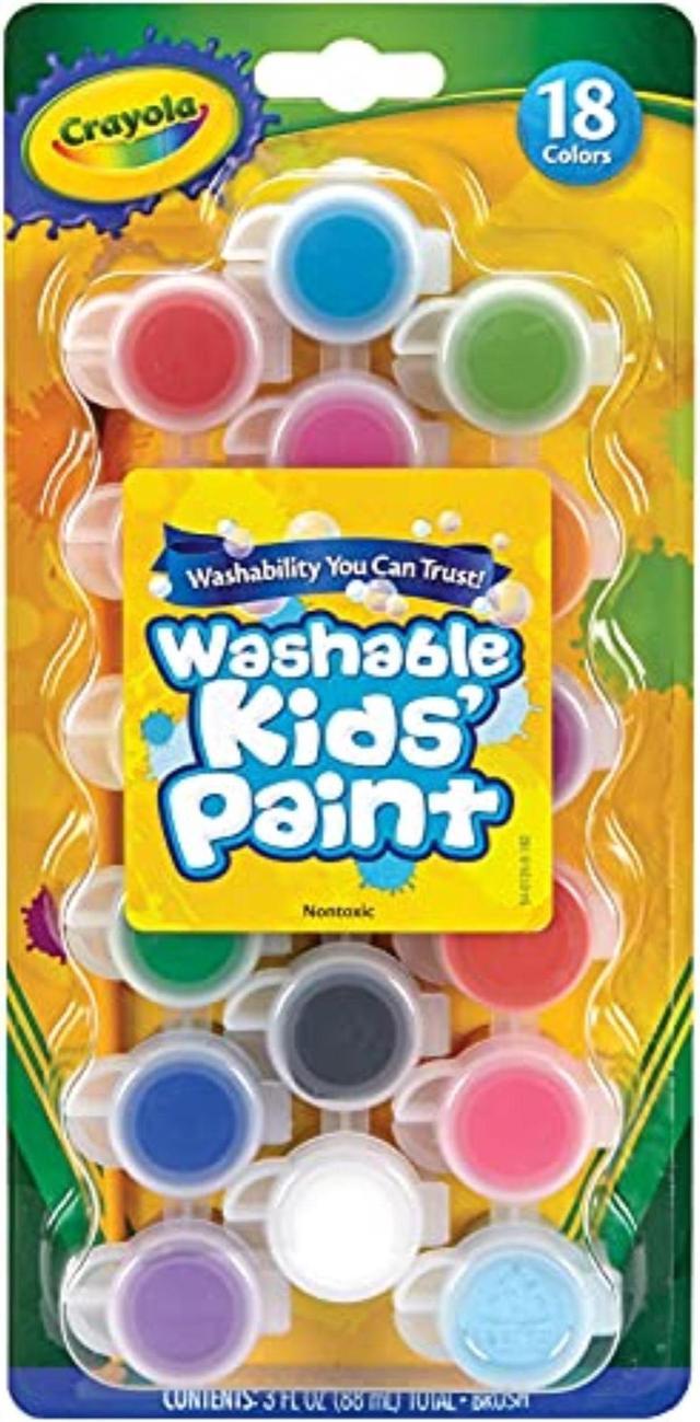 Alt view image 13 of 18 - Crayola Washable Kids' Paint Pots Assorted 54-0125