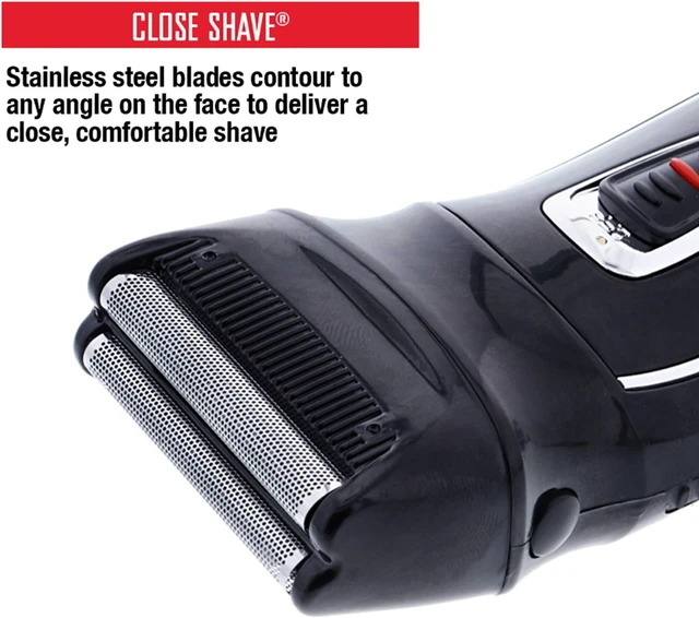 Alt view image 11 of 11 - Barbasol CBF12001BLK Foil Rechargeable Razor