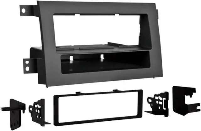 Alt view image 10 of 10 - 2005-2009 Honda Ridgeline Single DIN Turbo Install Kit - Gray