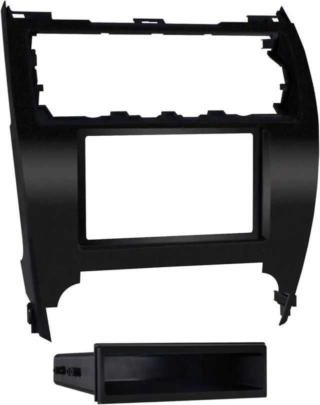 Alt view image 7 of 7 - Metra 99-8232B Single/Double DIN Stereo Dash Kit for 2012-up Toyota Camry