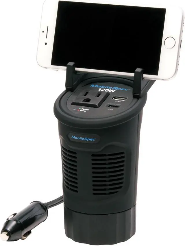 Alt view image 15 of 16 - MobileSpec MSI120C 120W Cup Power Inverter