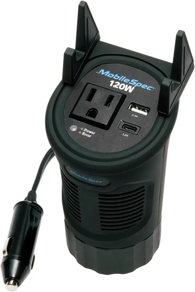 Alt view image 14 of 16 - MobileSpec MSI120C 120W Cup Power Inverter