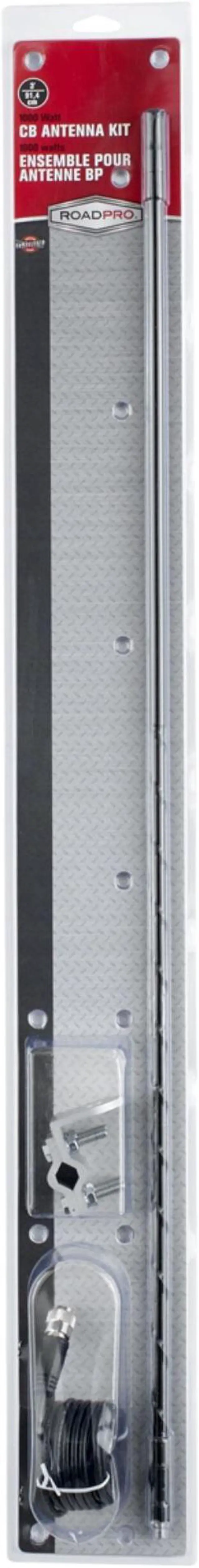 Alt view image 18 of 18 - ROADPRO R RPPS-13KB 3     PLATINUM SERIES SINGLE MIRROR MOUNT CB ANTENNA KIT  1000W BLACK