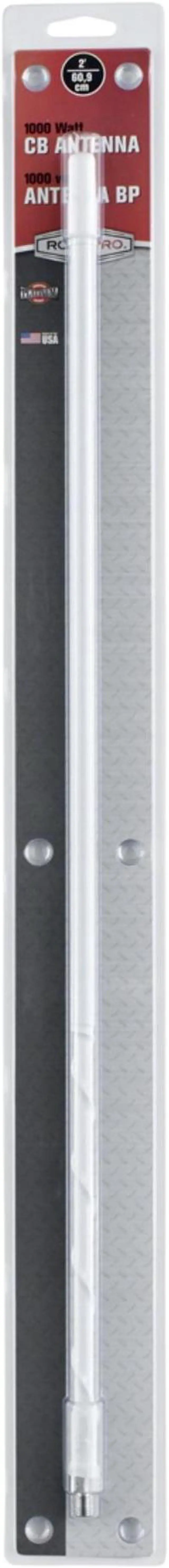 Alt view image 17 of 17 - ROADPRO R RPPS-2W 2     FIBERGLASS CB ANTENNA WHIP  1000 WATTS WHITE