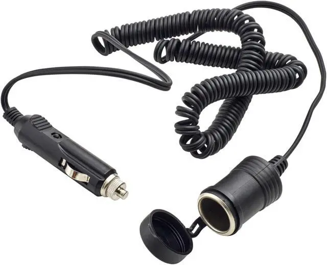 Alt view image 9 of 11 - Roadpro Cigarette Lighter Adapter, Coiled Cord 7" W x 1" D x 4" H  RPPS-2231