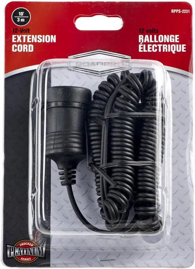 Alt view image 11 of 11 - Roadpro Cigarette Lighter Adapter, Coiled Cord 7" W x 1" D x 4" H  RPPS-2231