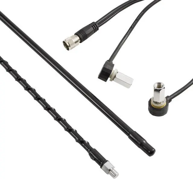 Alt view image 5 of 8 - RoadPro RPPS-24KB 4' Platinum Series Dual Mirror Mount CB Antenna Kit, 1000W Black