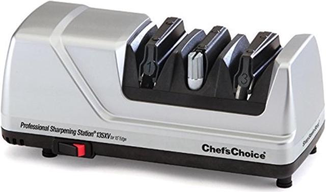 ChefsChoice 15 Trizor XV EdgeSelect Professional Electric Knife Sharpener  for Straight and Serrated Knives Diamond Abrasives Patented Sharpening