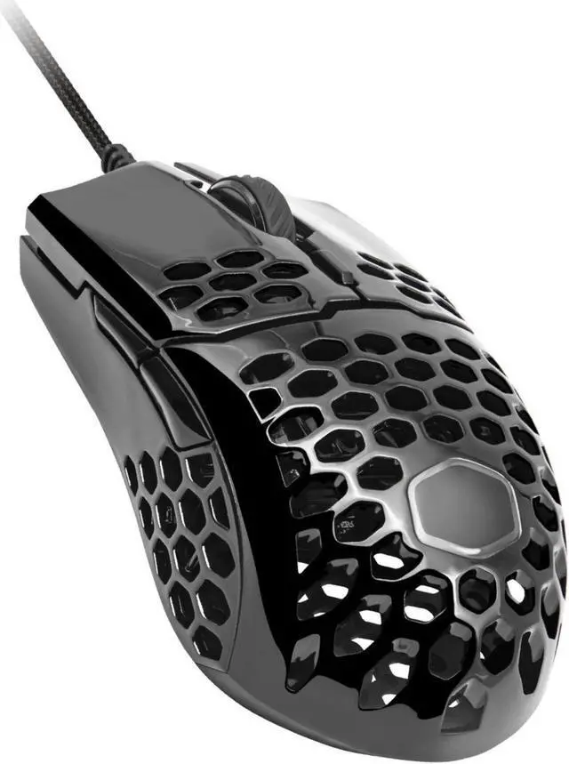 Alt view image 14 of 14 - Cooler Master MM710 Pro-Grade Gaming Mouse (Glossy Black) - 53g Lightweight, Honeycomb Shell, Ultralight Ultraweave Cable, Pixart 3389 16000 DPI Optical Sensor