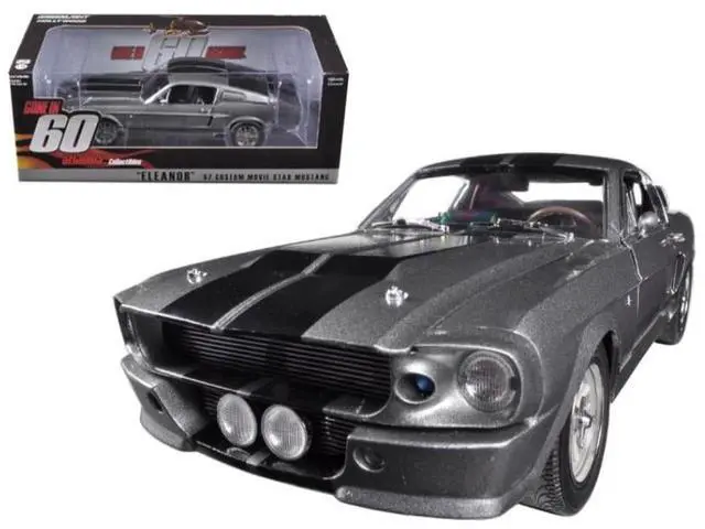 Alt view image 2 of 8 - Greenlight 12909 1967 Ford Mustang Custom Eleanor Gone in 60 Seconds Movie 2000 1-18 Diecast Car Model