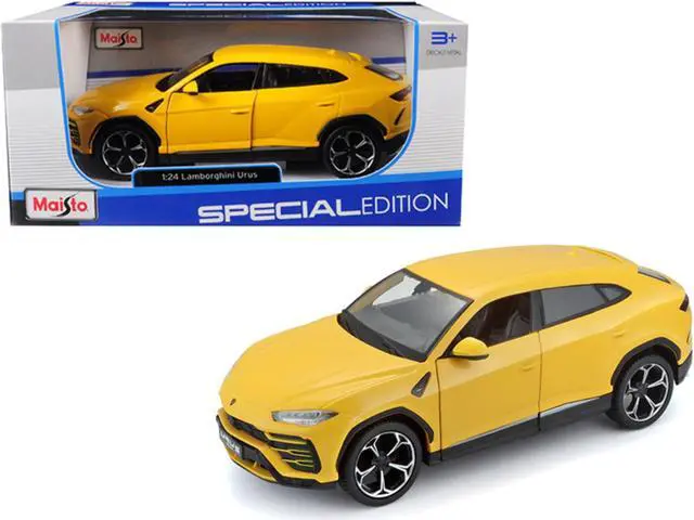 Alt view image 2 of 4 - Lamborghini Urus Yellow 1/24 Diecast Model Car by Maisto