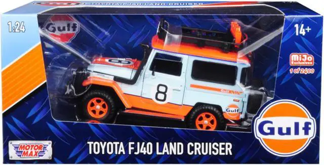 Alt view image 5 of 5 - Toyota FJ40 Land Cruiser #8 "Gulf Oil"  White Limited Edition to 2,400 pieces Worldwide 1/24 Diecast Car by Motormax