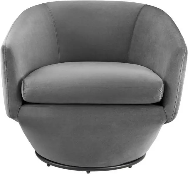 Alt view image 4 of 13 - Series Performance Velvet Fabric Swivel Chair
