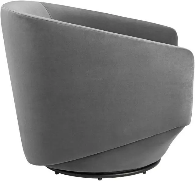 Alt view image 2 of 13 - Series Performance Velvet Fabric Swivel Chair