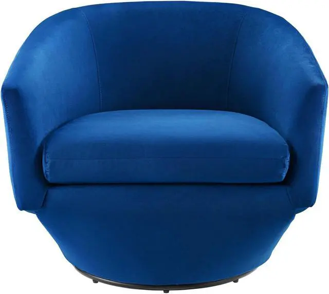 Alt view image 4 of 13 - Series Performance Velvet Fabric Swivel Chair