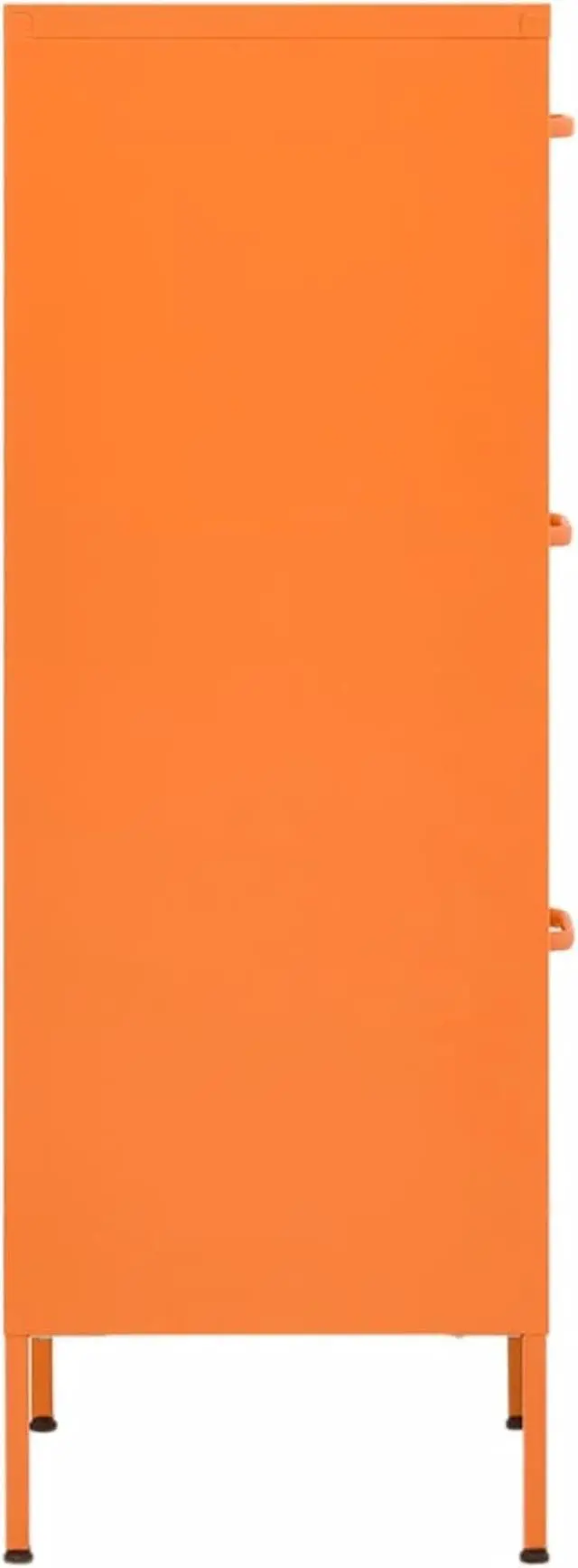 Alt view image 9 of 18 - vidaXL Storage Cabinet Orange 16.7"x13.8"x40" Steel