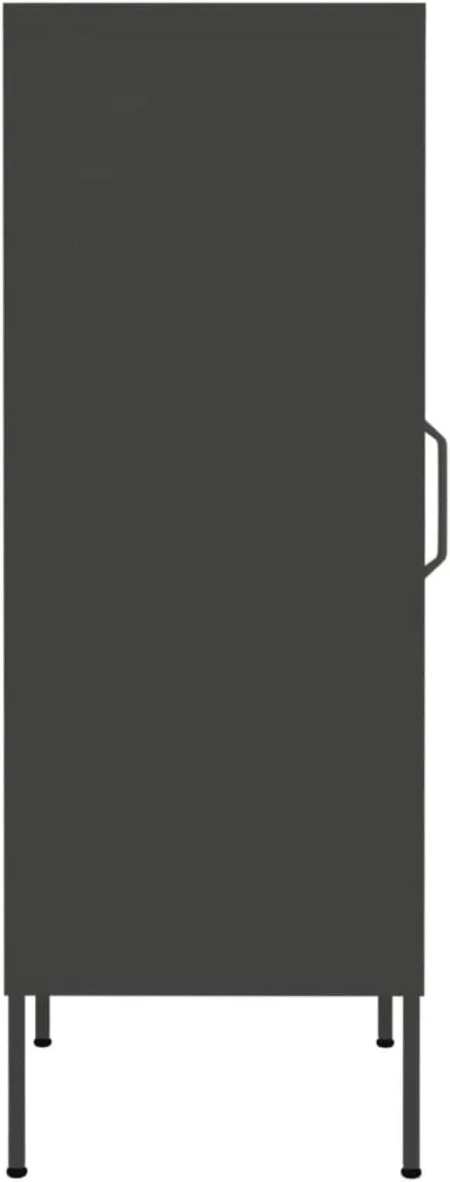 Alt view image 4 of 13 - vidaXL Storage Cabinet Anthracite 16.7"x13.8"x40" Steel