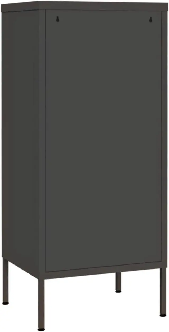 Alt view image 5 of 13 - vidaXL Storage Cabinet Anthracite 16.7"x13.8"x40" Steel