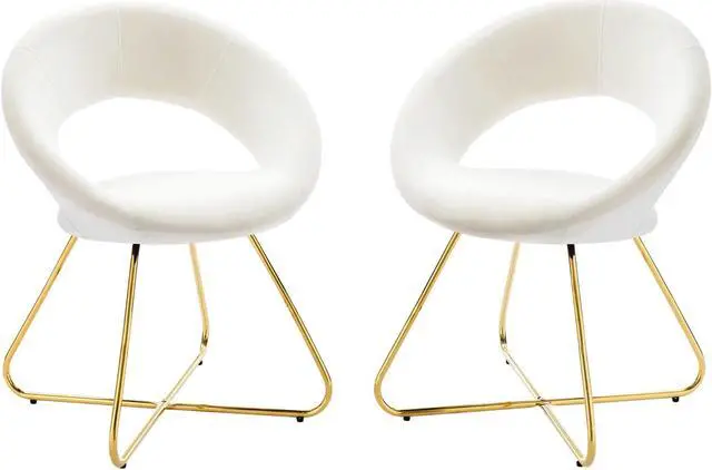 Main image of Nouvelle Performance Velvet Dining Chair Set of 2