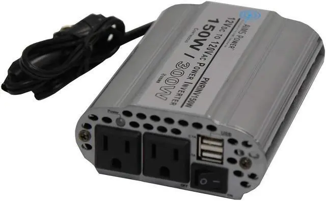 Alt view image 6 of 7 - AIMS PWRINV150W 150 Watt Modified Sine Wave Power Inverter, 12 Volt