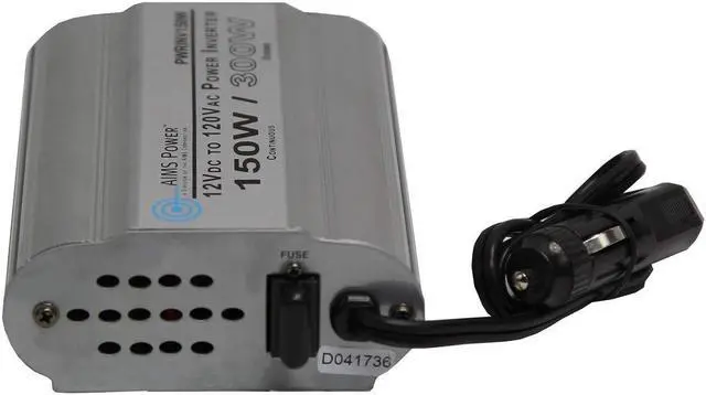 Alt view image 7 of 7 - AIMS PWRINV150W 150 Watt Modified Sine Wave Power Inverter, 12 Volt