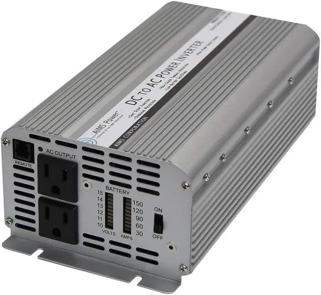 Alt view image 9 of 9 - Aims Power PWRINV1250W 1250 Watt Power Inverter 12 Volt