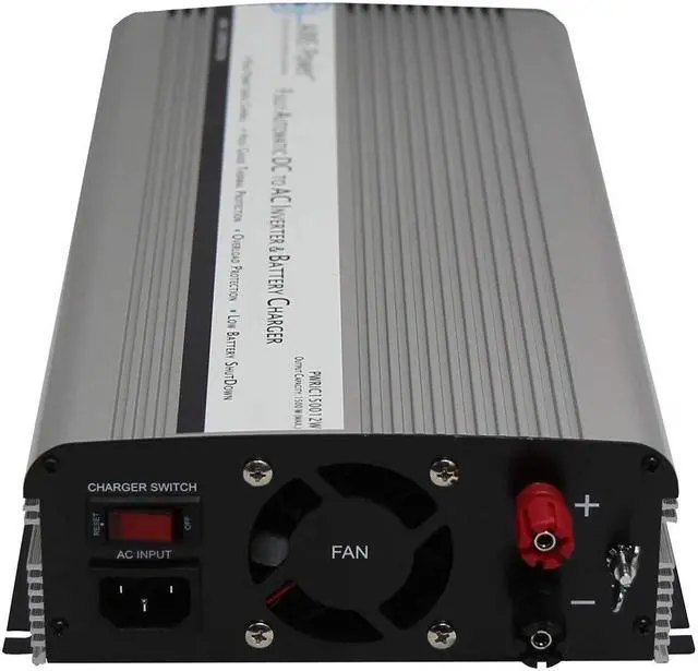 Alt view image 9 of 11 - AIMS Power (PWRIC1500W) 1500W Inverter with 10 Amp Charger