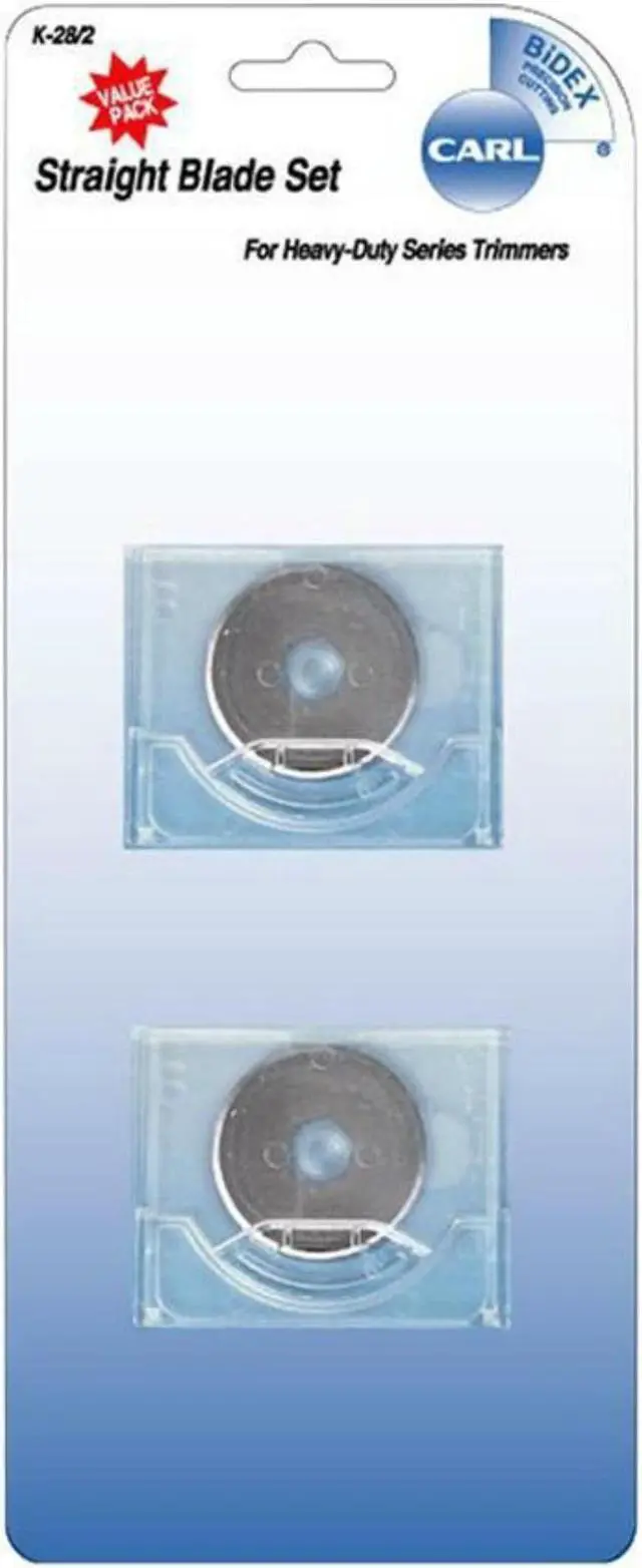 Alt view image 4 of 4 - Bidex Replacement Straight Blades For Heavy-Duty Rotary Trimmers, 2/Pa