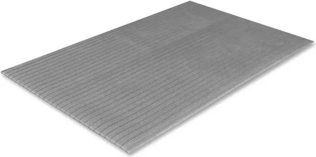 Alt view image 7 of 8 - Crown Ribbed Anti-Fatigue Mat Vinyl 36 x 60 Gray FL3660GY