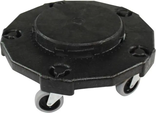 Alt view image 9 of 10 - Genuine Joe Dolly Gallon Round f/32/44/55 Gal. Black 11586