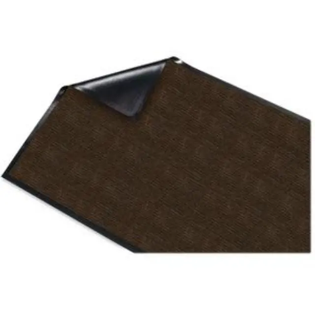 Alt view image 14 of 14 - Genuine Joe Dual Rib Indoor Mat f/Hard Surface 3'x5' Chocolate 02400
