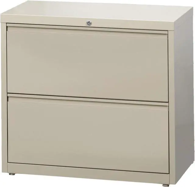 Alt view image 11 of 11 - Lorell Lateral File 2-Drawer 36"x18-5/8"x28" Putty 60447