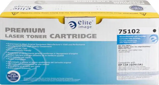 Alt view image 9 of 10 - Elite Image Compatible Black Toner Cartridge (Alternative for HP 13A/Q2613A)