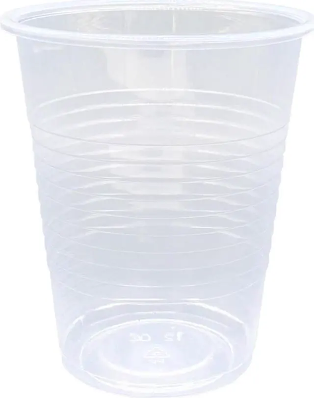Alt view image 9 of 10 - Genuine Joe Plastic Cup 12 oz 1000/CT Translucent 10435
