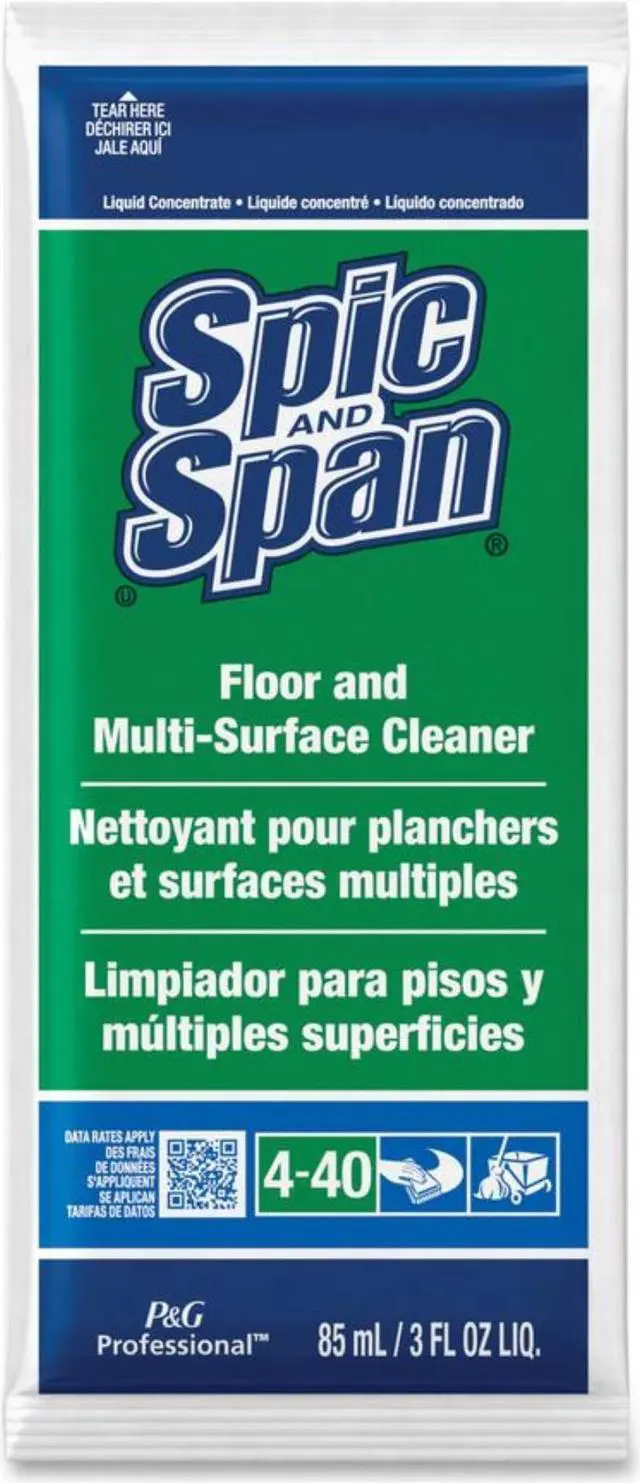Alt view image 9 of 10 - Spic and Span PAG02011 Liquid Floor Cleaner 3 oz. Packet 45 Count