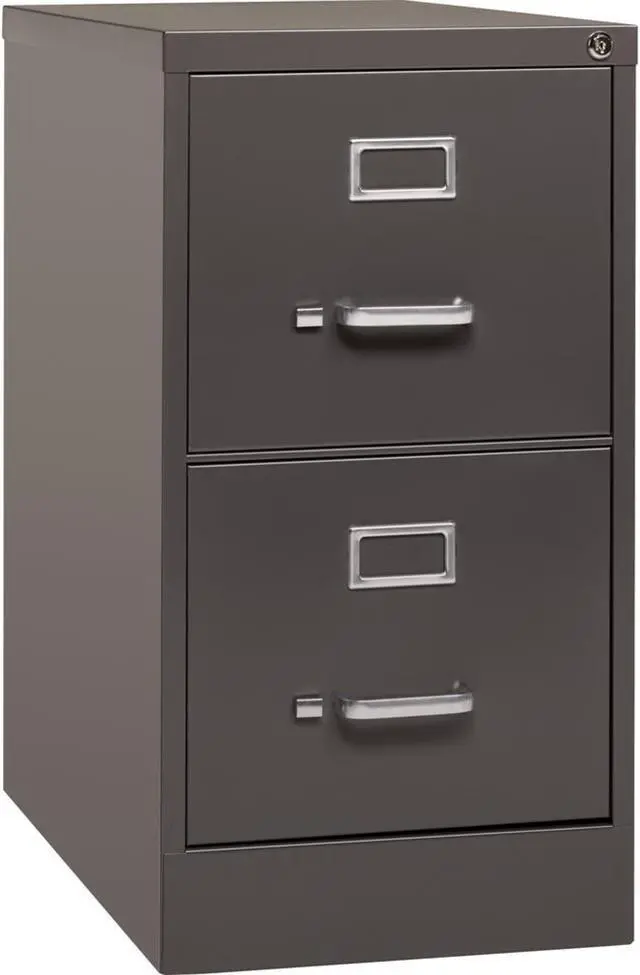 Alt view image 13 of 14 - Lorell LLR60156 Vertical File, 2 Drawer, 15 in. x 26.5 in. x 28.38 in., Medium Tone