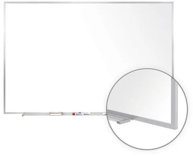 Alt view image 16 of 17 - Ghent M1-46-4 Magnetic Porcelain Whiteboard with Aluminum Frame - 72.5" x 48.5" - White Surface, Satin Aluminum Frame