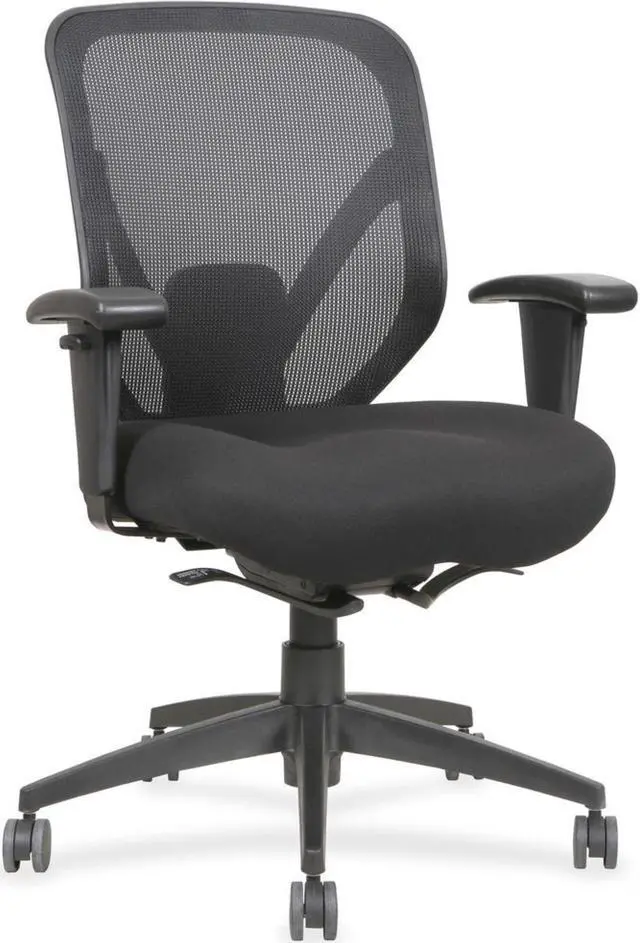 Alt view image 7 of 8 - Mid Back Chair, 28-1/8"x22-7/8"x41-3/4", Black