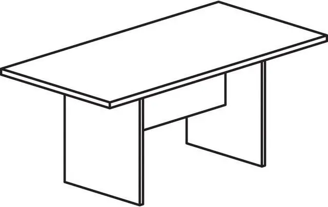 Alt view image 7 of 7 - Rectangular Conf Table, 72"x36", Cherry