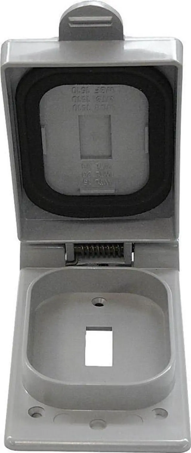 Alt view image 7 of 7 - CANTEX 5133361 1 -Gang Vertical Weatherproof Cover, 3" W, 1" H
