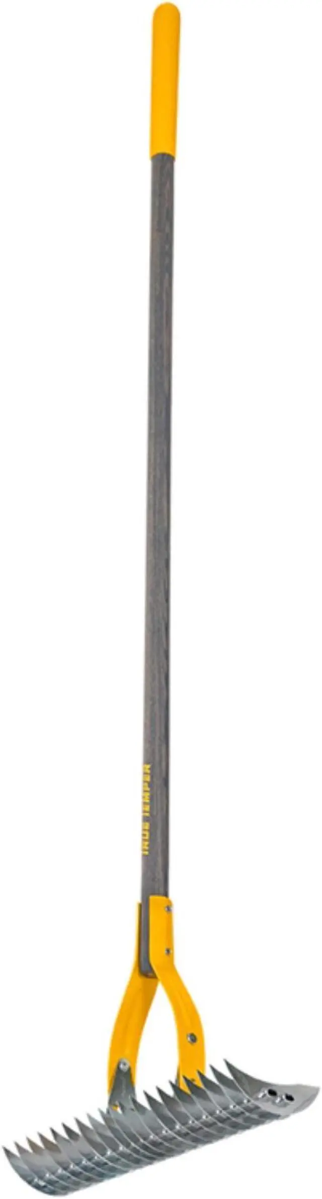 Alt view image 4 of 4 - TRUE TEMPER 29140GR 19-tine Thatch Rake with 54"L  Hardwood Handle